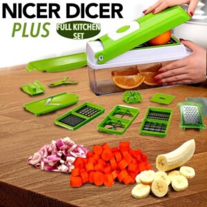 12 PCS NICER DICER - FRUIT & VEGETABLE CUTTER