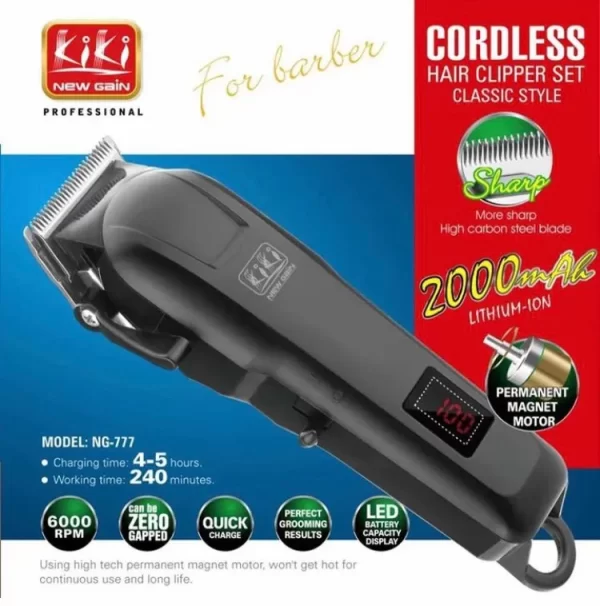 Kiki Digital Rechargeable Cordless Hair Clipper