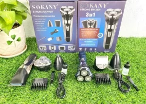 Sokany Multifunctional 3 In 1 Rechargeable Clipper, Shaver