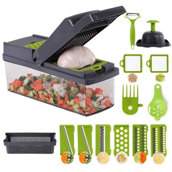 12 PCS NICER DICER - FRUIT & VEGETABLE CUTTER